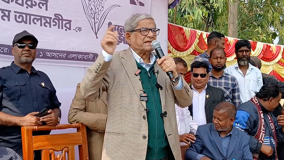 গণভোটে ‘হ্যাঁ’র পক্ষে ভোট চাইলেন মির্জা ফখরুল